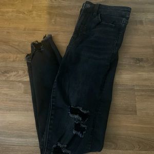 American Eagle Super Hi-Rise Black Jeggings